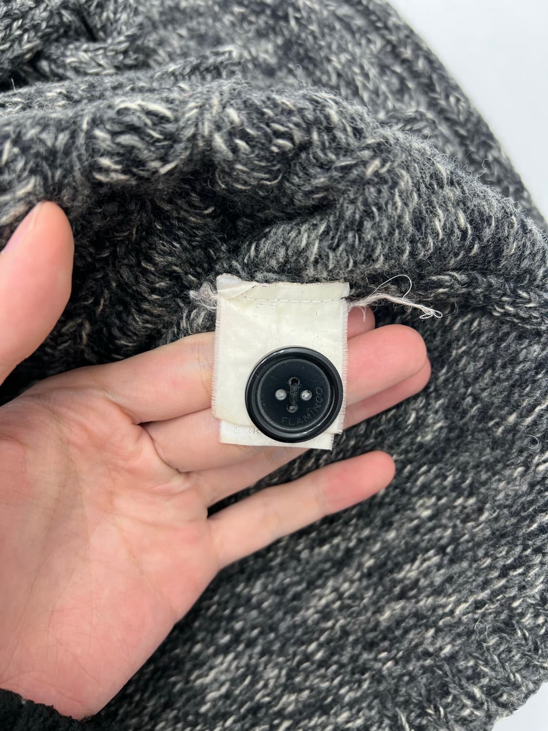 빈티지 퍼 후드 롱 니트 가디건 상품이미지4