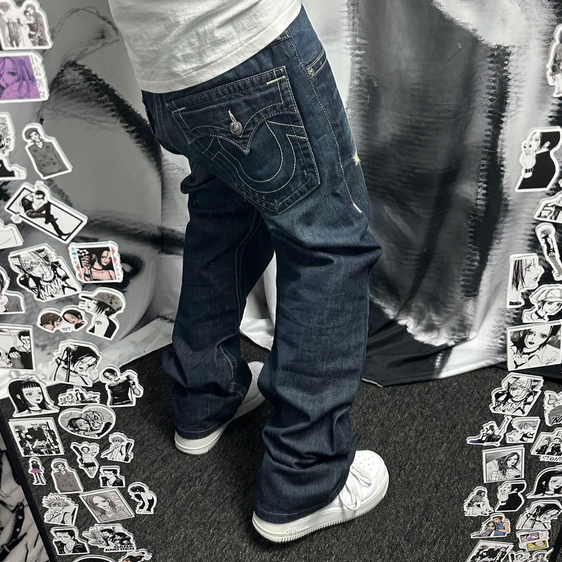 트루릴리젼 트루진 스트레이트 오버핏 데님팬츠 상품이미지1