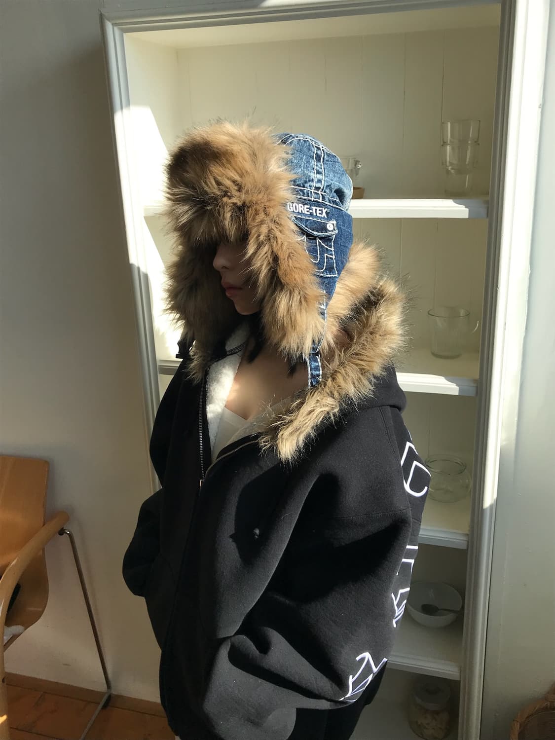 슈프림 x 트루릴리전 고어텍스 데님 트루퍼햇 상품이미지3