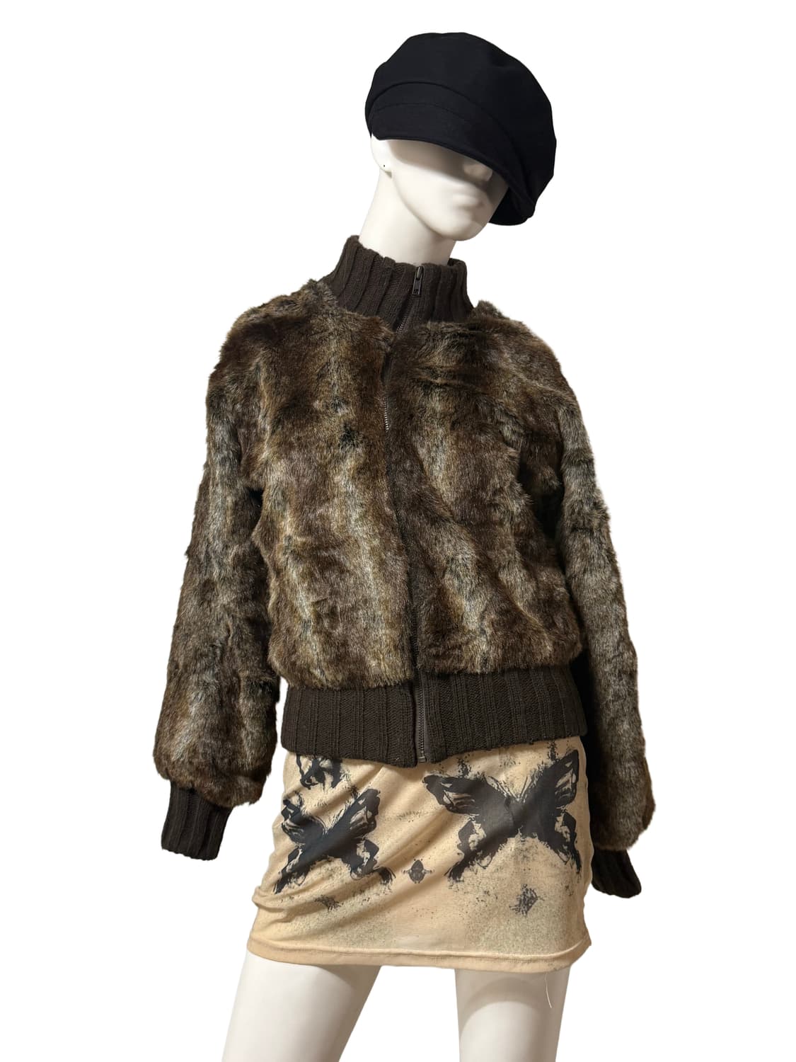 빈티지 y2k st 아크릴 퍼 가디건 상품이미지2