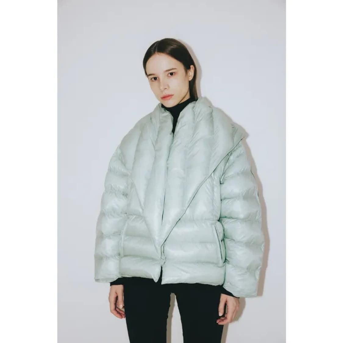 (스카프증정)무신사 GRAENN 그라인 오버사이즈 에코 푸퍼 패딩 점퍼 상품이미지3