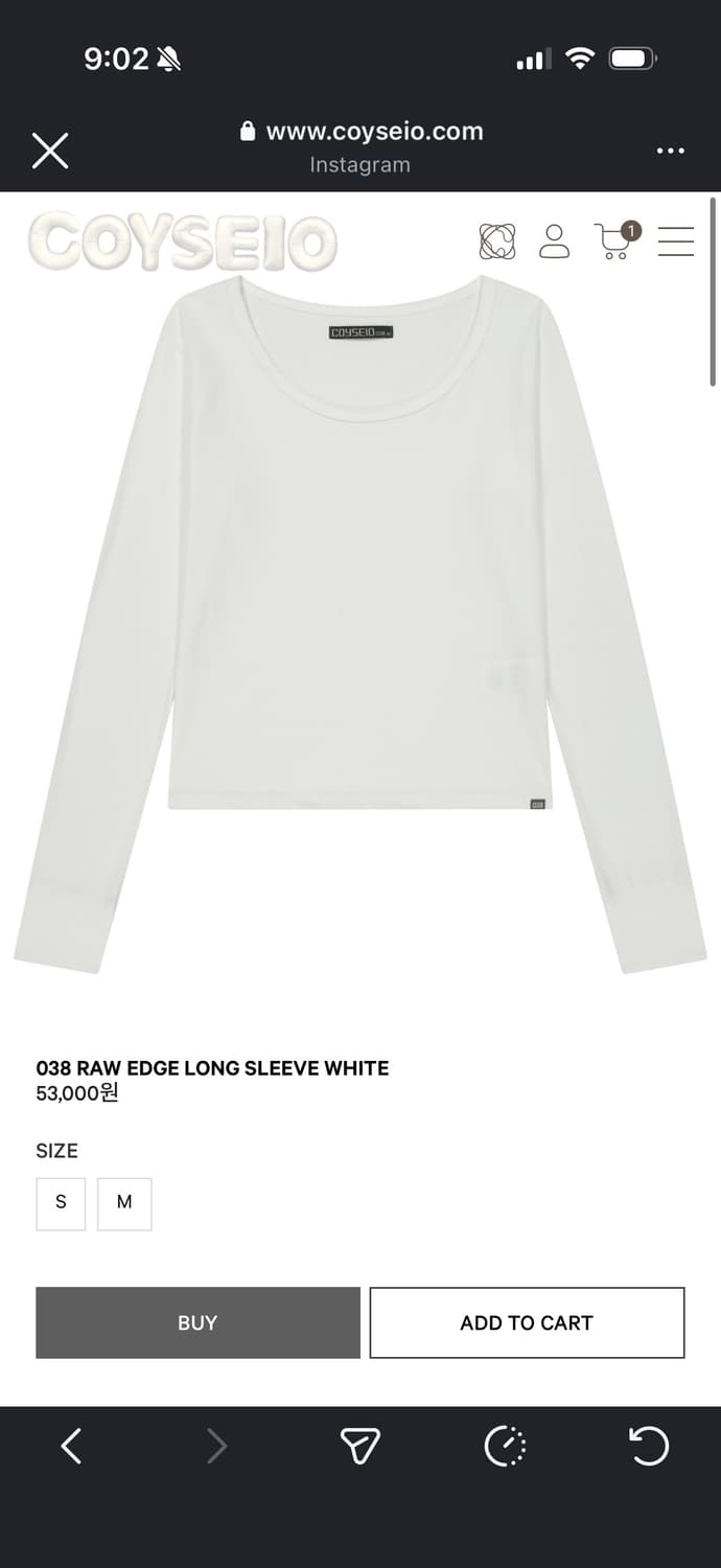 코이세이오038 라운드 슬리브 긴팔  상품이미지1