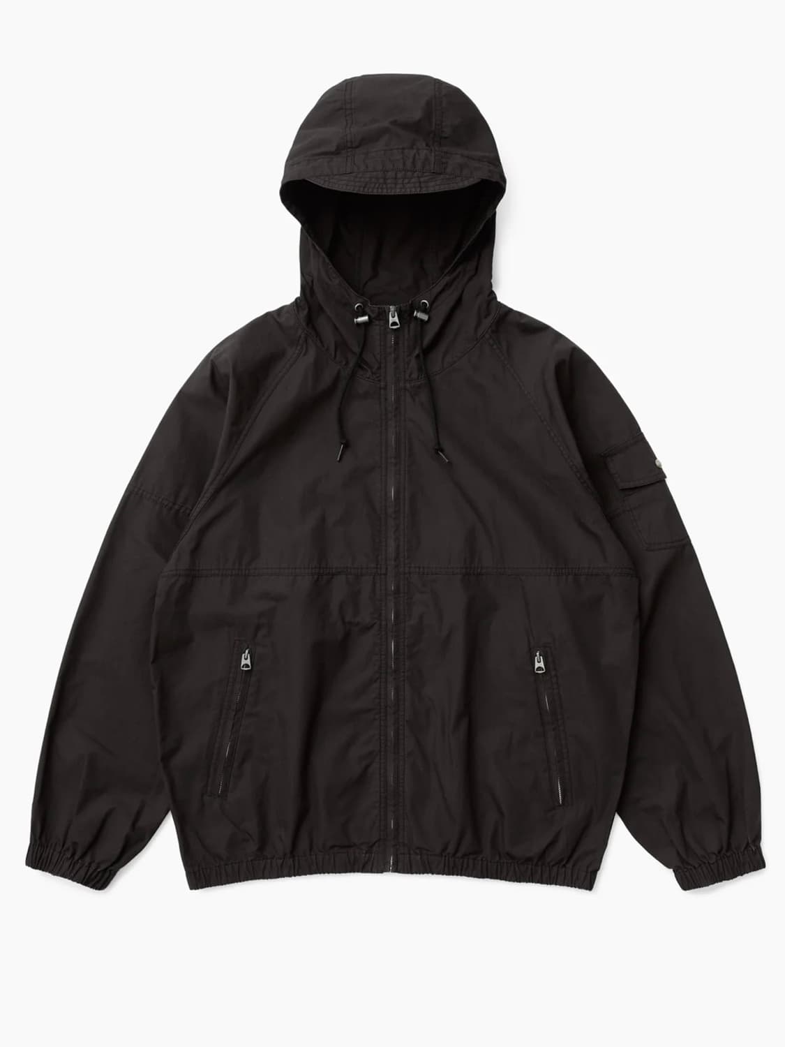 Khakis Hooded Wind Jacket Black 상품이미지1