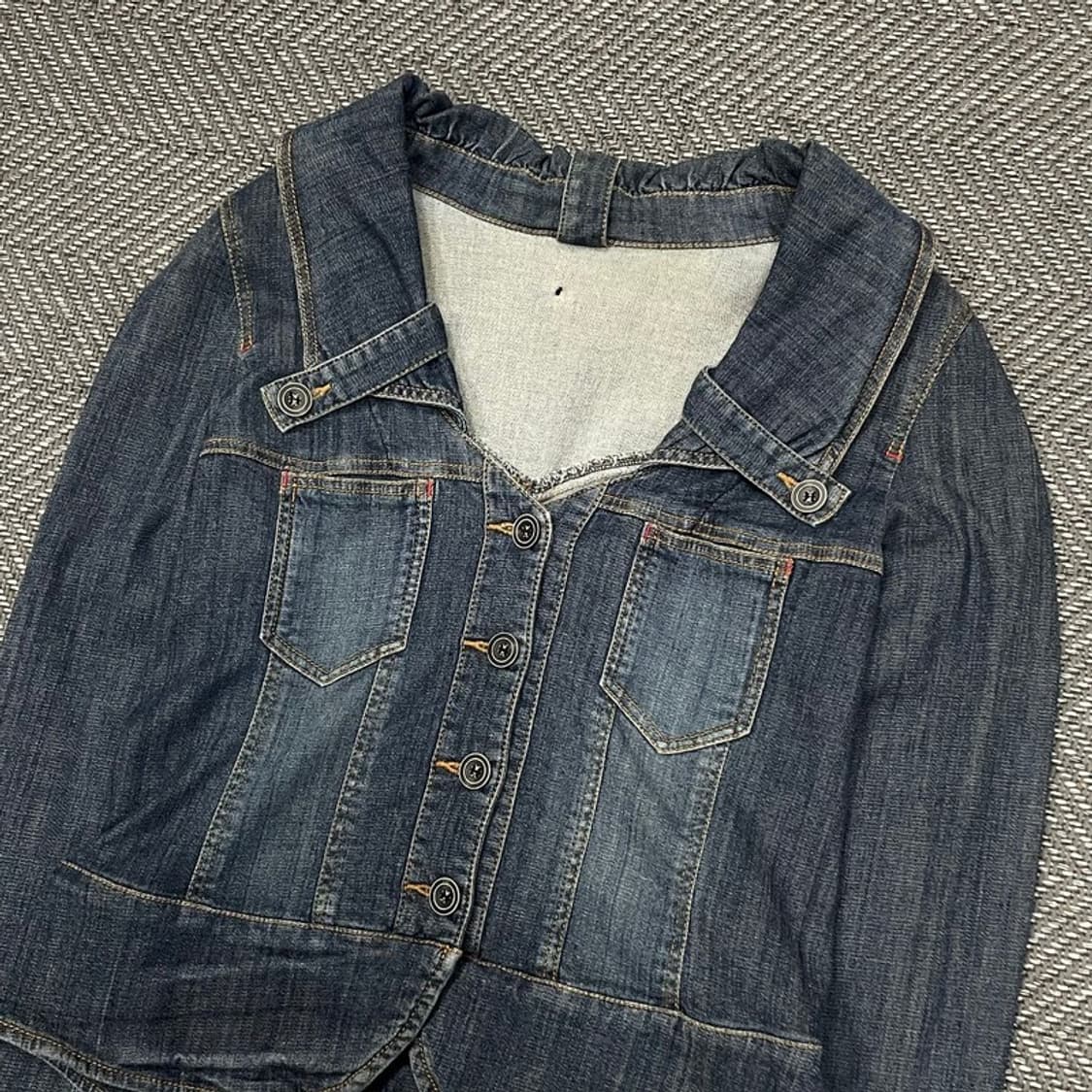 패스원 데님 투포켓 자켓 v0323  상품이미지3