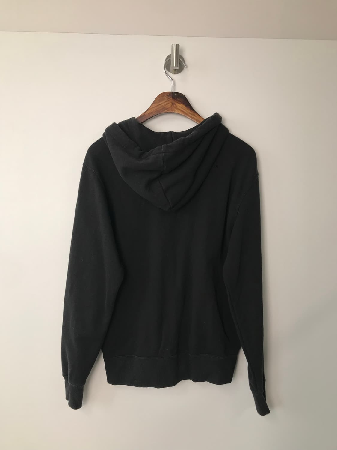 챔피온 자수로고 블랙 후드집업 상품이미지3