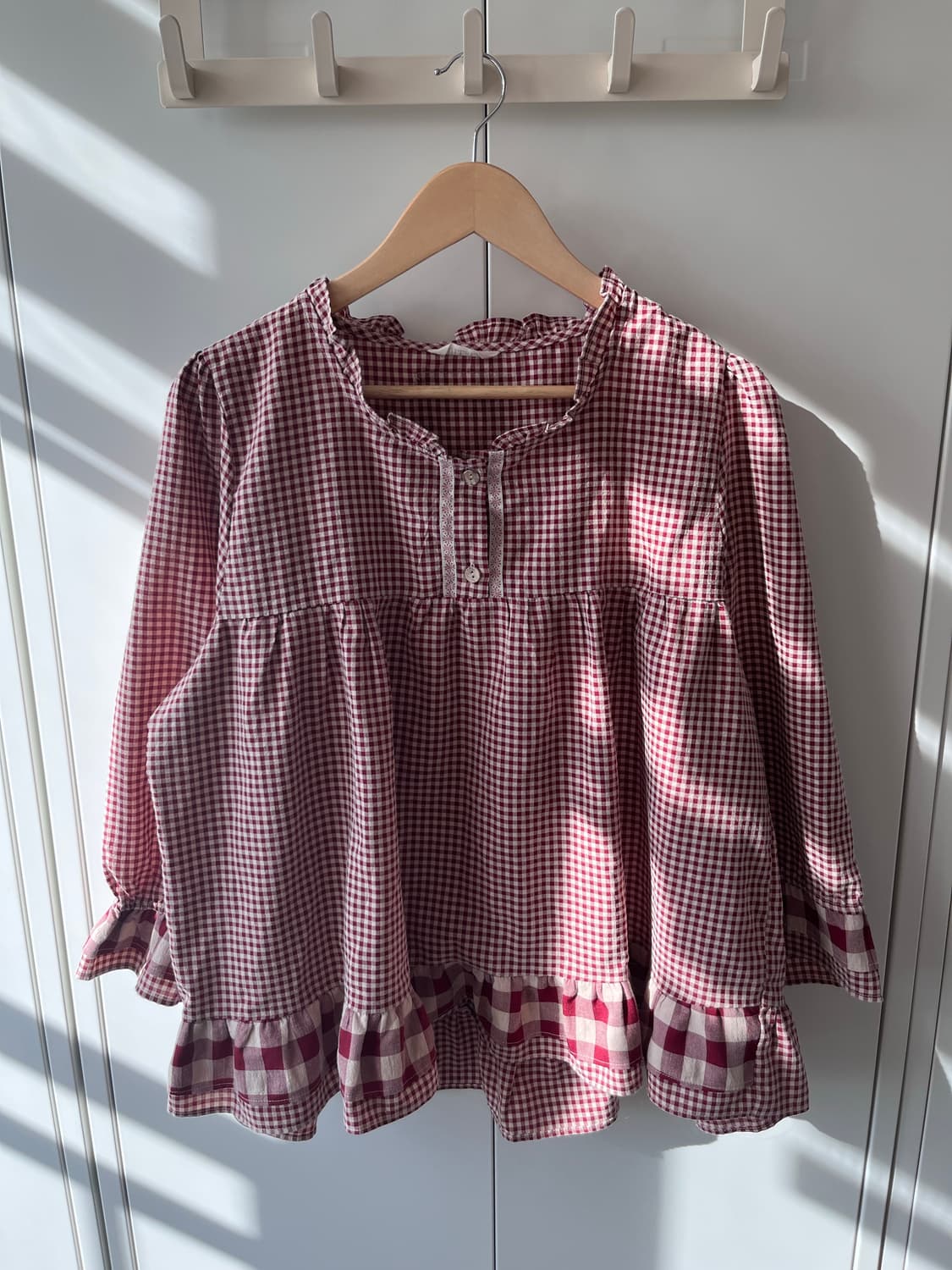 Ullala 빨간머리앤 체크 블라우스 상품이미지7