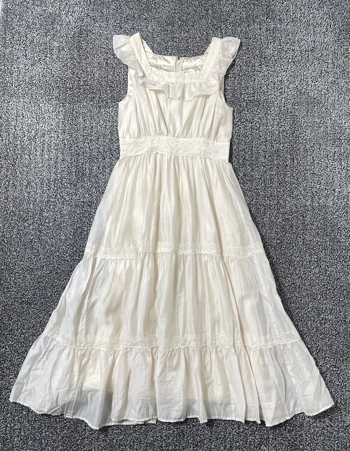 vinteちきゅ. 일본빈티지 Treat Ürself 민소매 레이스 원피스 상품이미지2