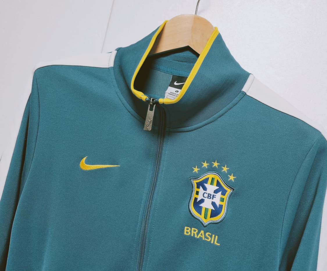 남성 빈티지 나이키 브라질 N98 트랙탑 져지 집업 저지 축구복 국대 상품이미지1