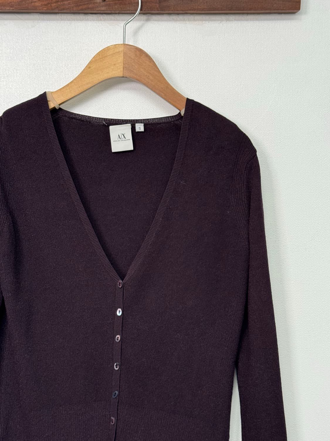 알마니 익스체인지 퍼플 가디건/N105 상품이미지1