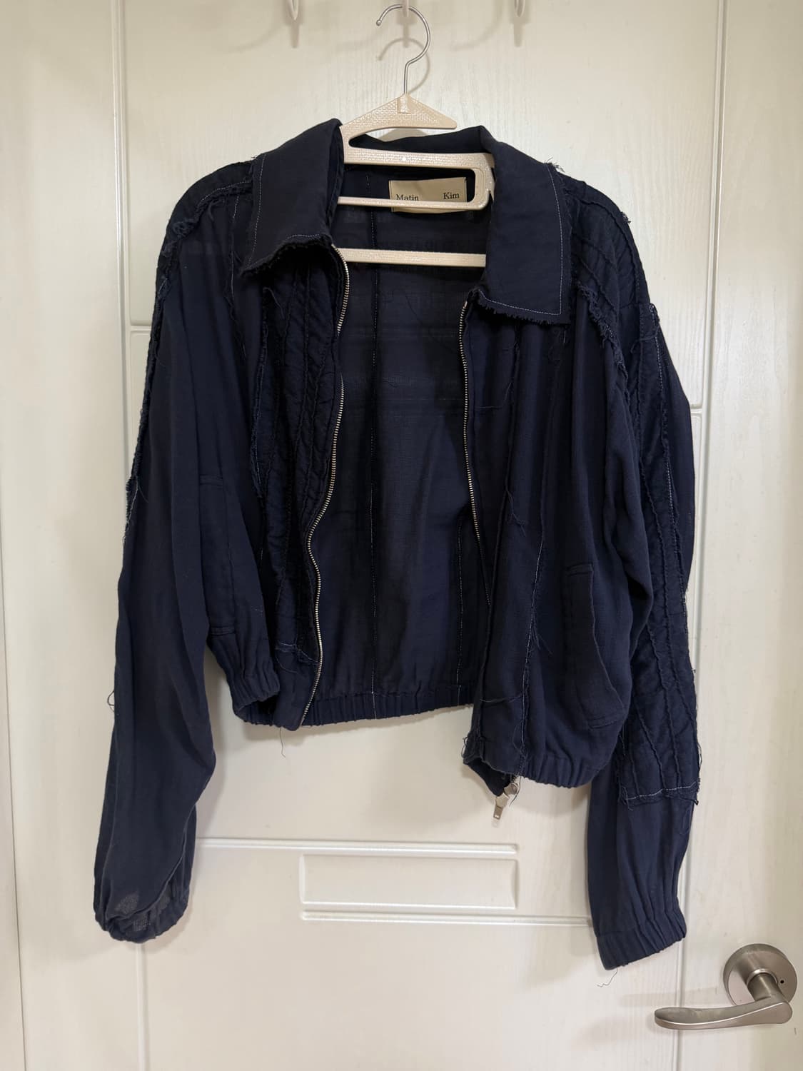 마뗑킴 빈티지 자켓 네이비 상품이미지3