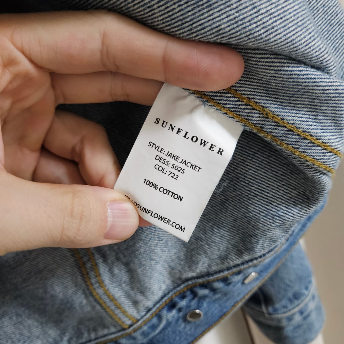 선플라워 제이크 데님 자켓 상품이미지3