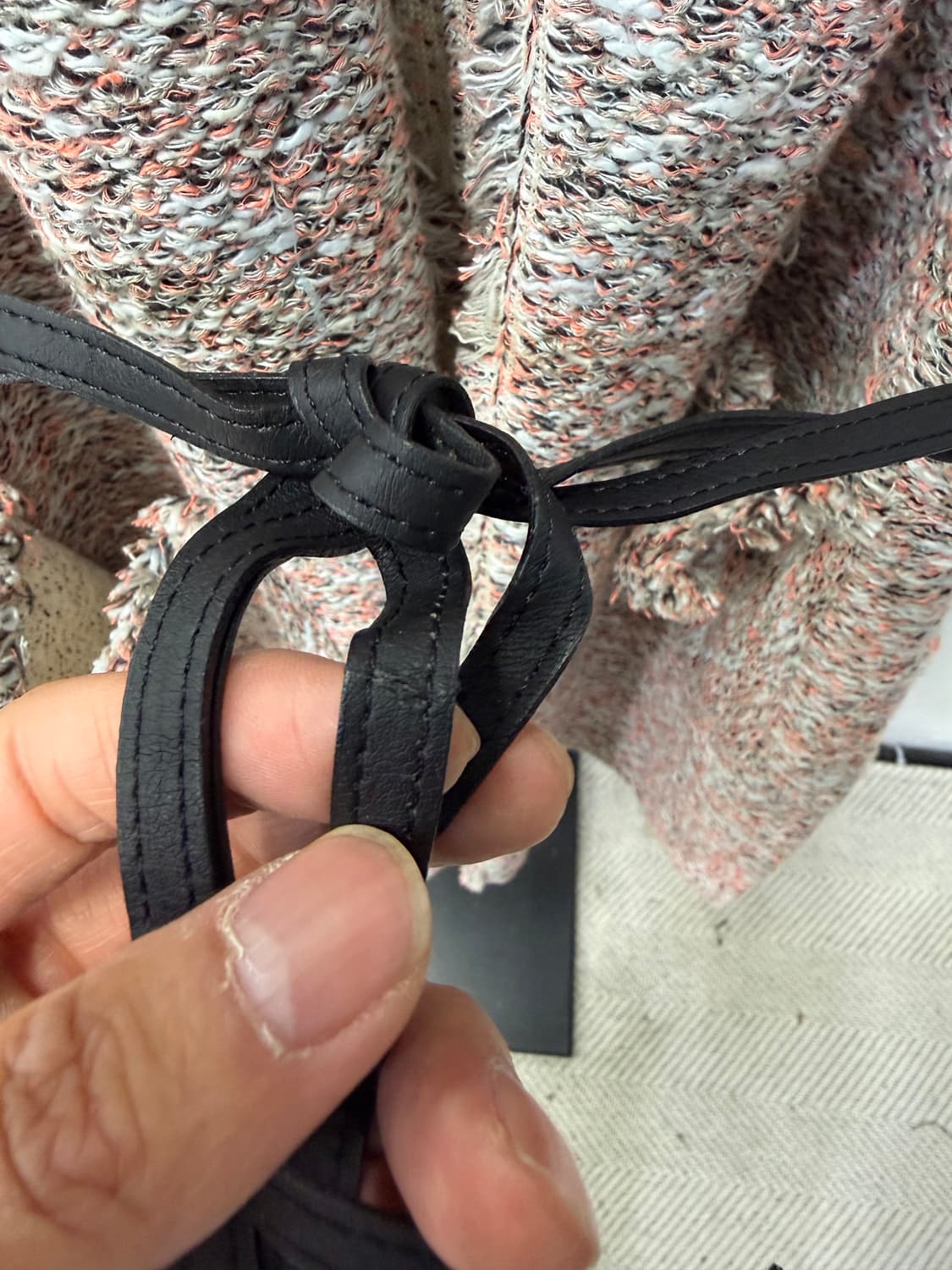 정품) SYSTEM 시스템 한섬 트위드 자켓 가디건 90 F 상품이미지4