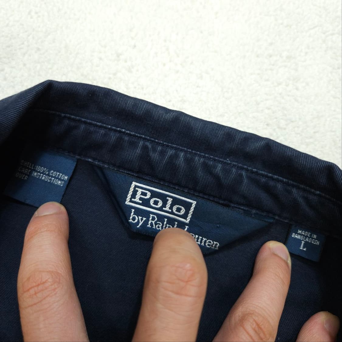 90~00s 폴로 랄프 로렌 블루종 L 네이비 상품이미지5