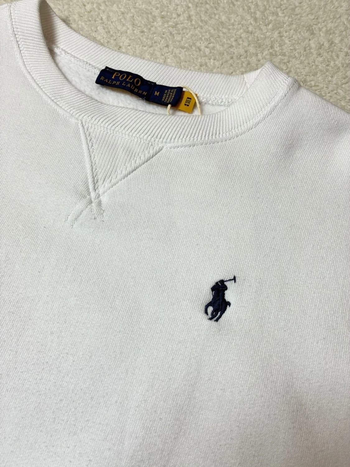 폴로 랄프로렌 우먼스 로고 큐알 맨투맨 PN6352 상품이미지3