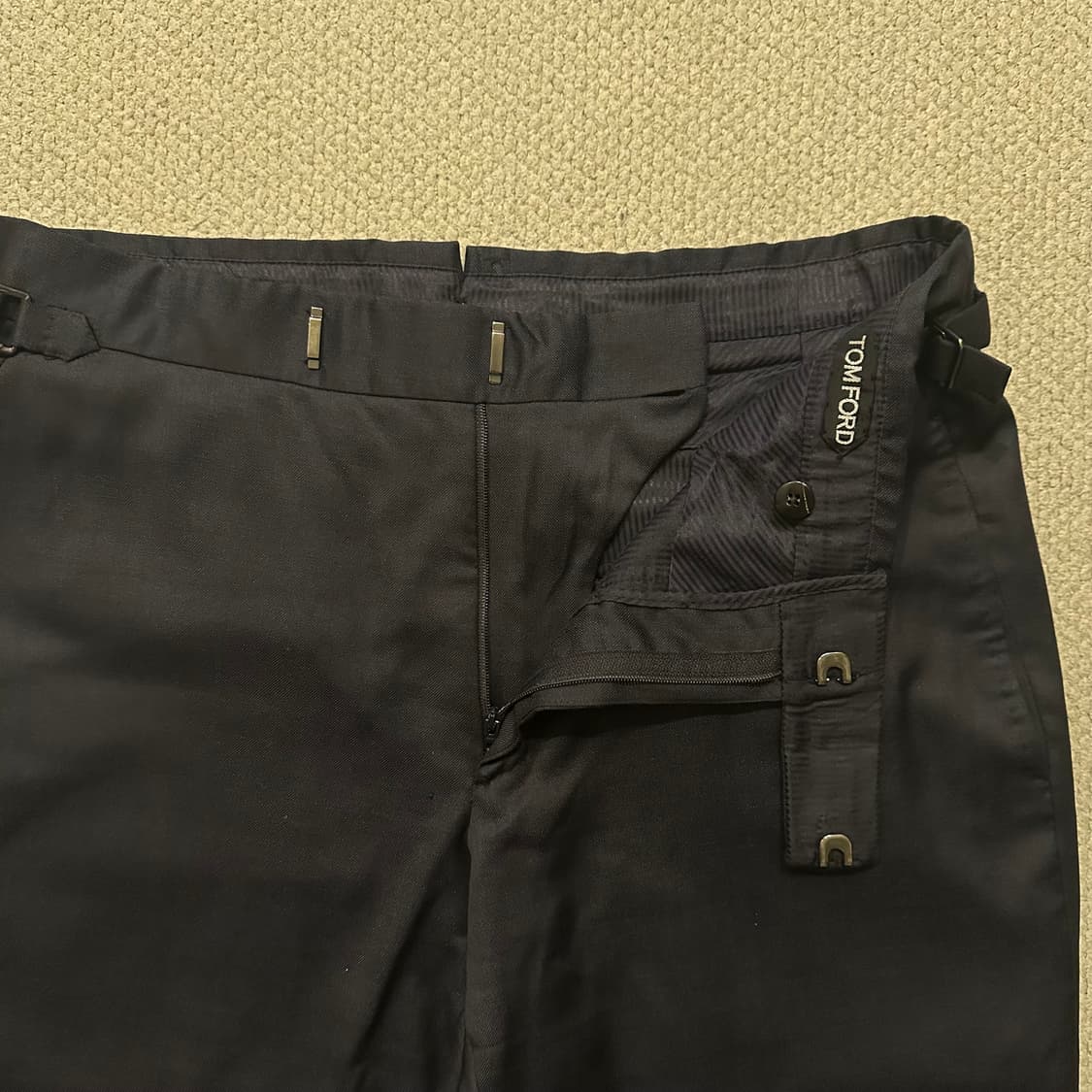 톰포드 (Tom ford) 테일러드 울 실크 블렌드 팬츠 48 상품이미지6