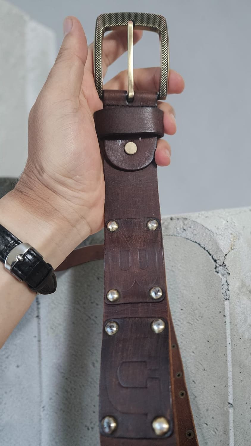 BUCKAROO 버커루 황동 버클 통가죽 벨트 상품이미지2