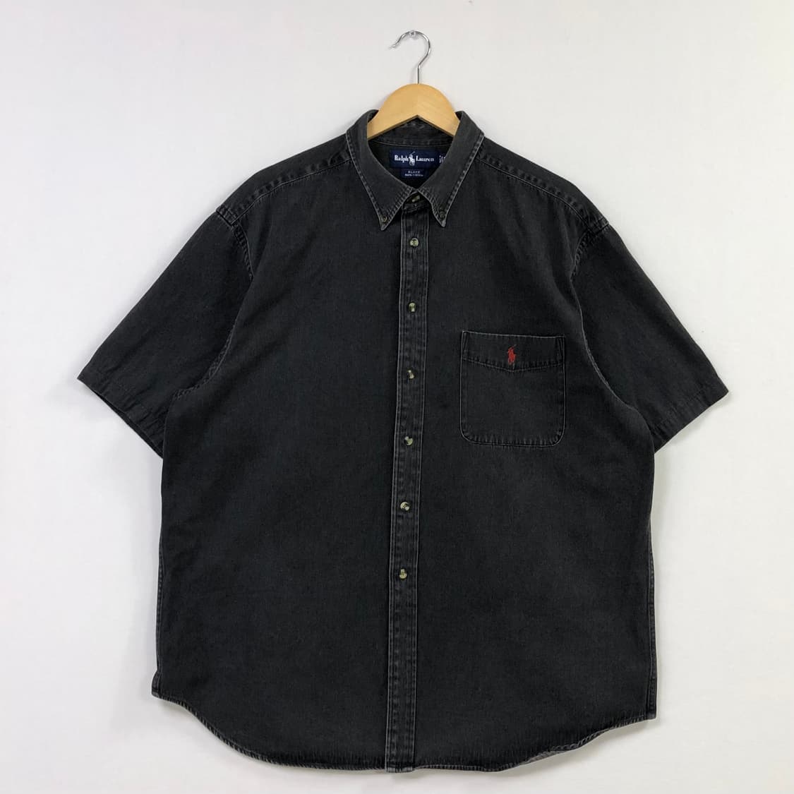 Xxl 폴로 블랙 데님 셔츠 상품이미지2