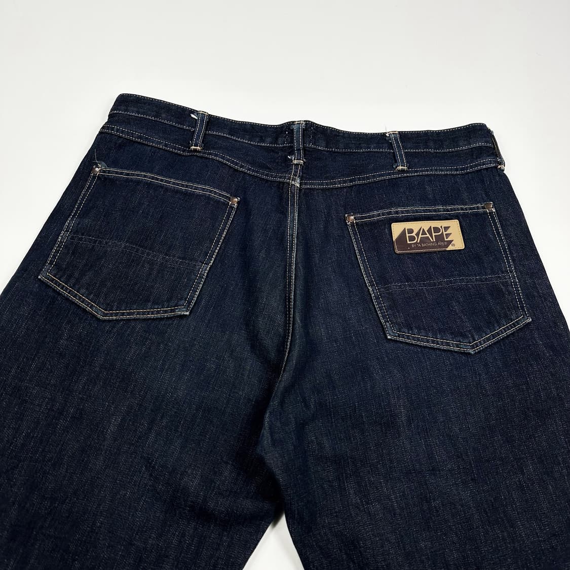36 BAPE 베이프 루즈핏 와이드 생지 데님팬츠 상품이미지5