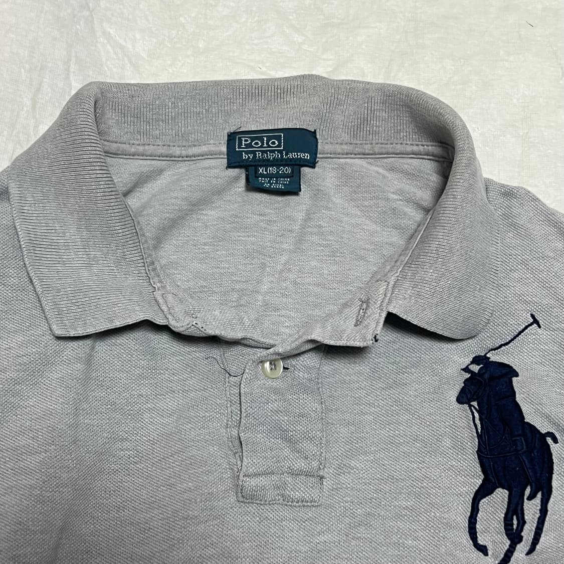 폴로 랄프로렌 긴팔카라티 그레이 XL(18-20) 상품이미지2