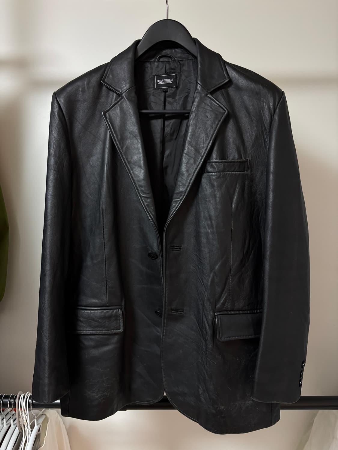 램스킨 레더 블레이저 자켓 상품이미지1