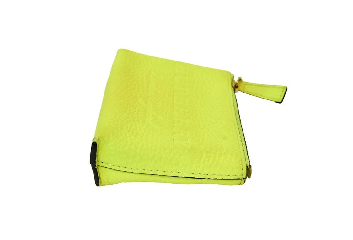 버버리 네온 옐로우 파우치(정품) 상품이미지3