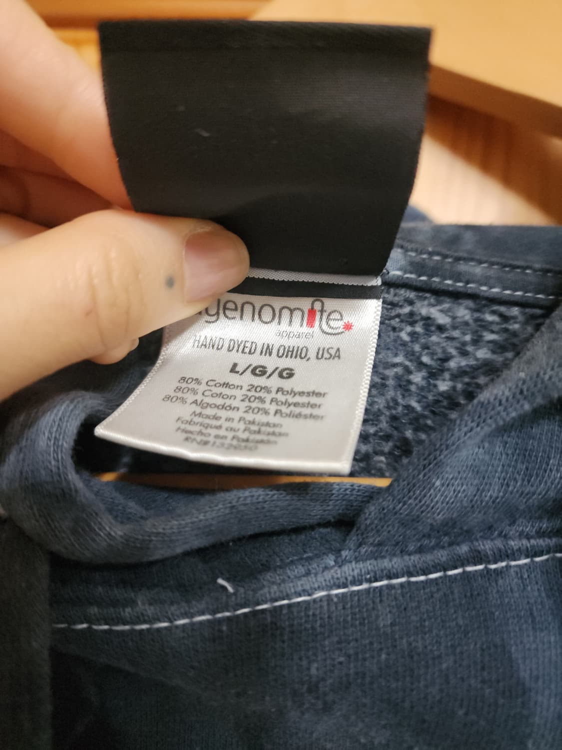 thrasher indigo navy tie die hoodie 상품이미지4