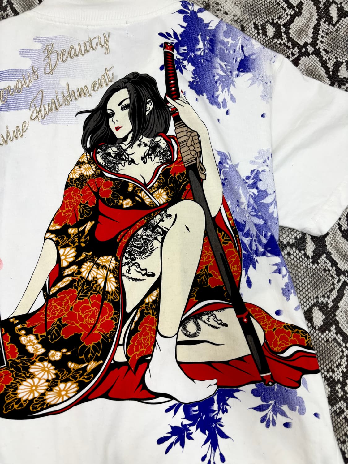 “Vintage” Oriental Back Print 1/2 Zip Up 상품이미지2