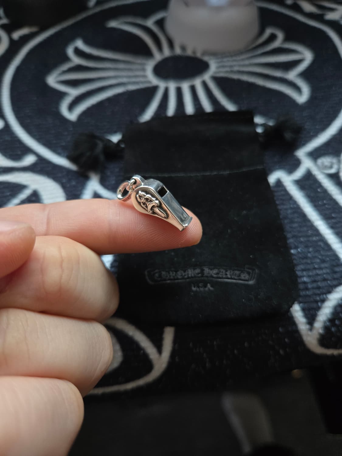 크롬하츠 대거 휘슬 펜던트×크롬하츠 볼체인 상품이미지4