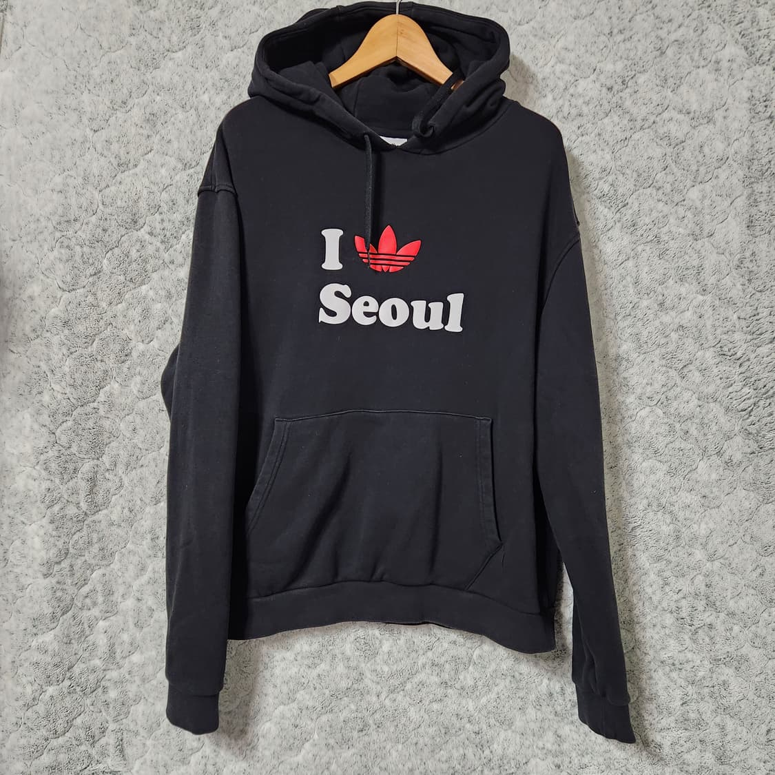 J455 [3XL] 아디다스 I love Seoul 후드 티셔츠 상품이미지1