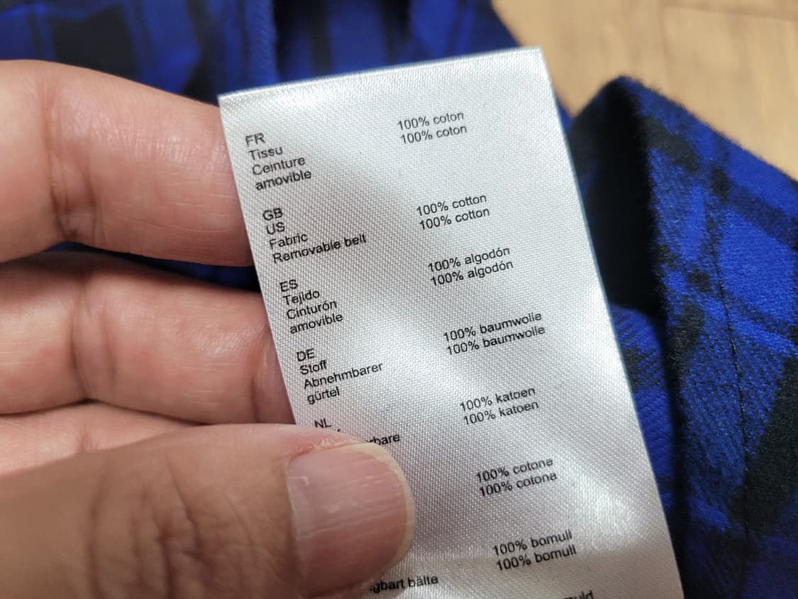 마쥬(maje) RIVINE 체크벨티드원피스 44 새상품 상품이미지10