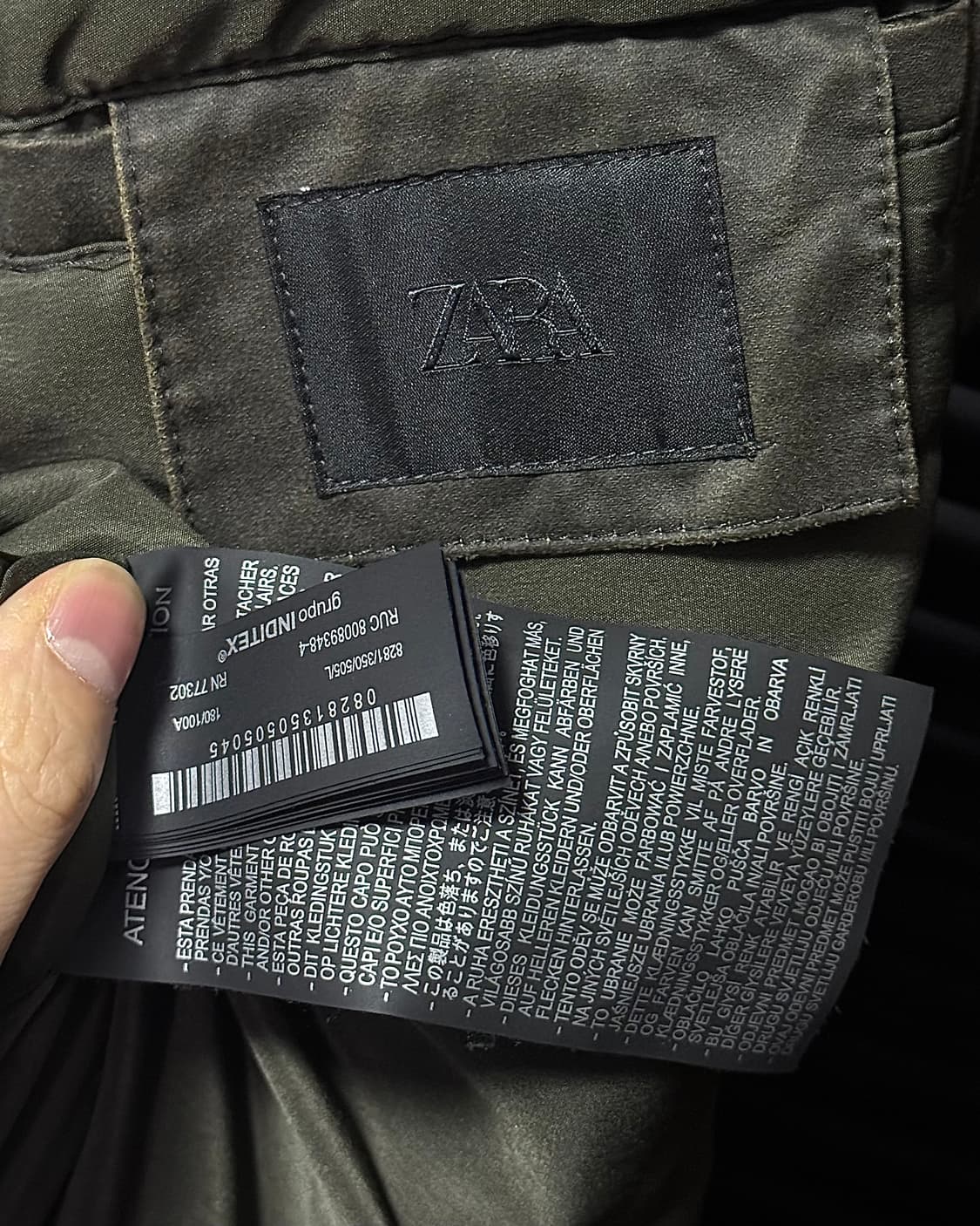 자라 레더 가죽 브라운 갈색 발마칸 ma1 항공 점퍼 블루종 봄버 워크 상품이미지9