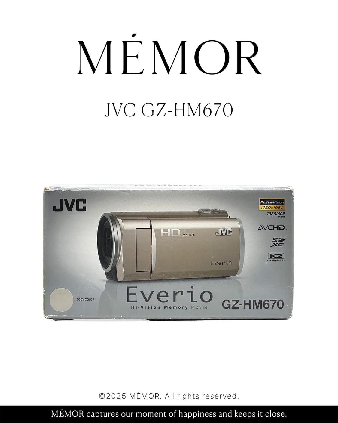 블러리/애니메이션느낌✨JVC GZ-HM670 제이브이씨 캠코더 카메라 상품이미지6