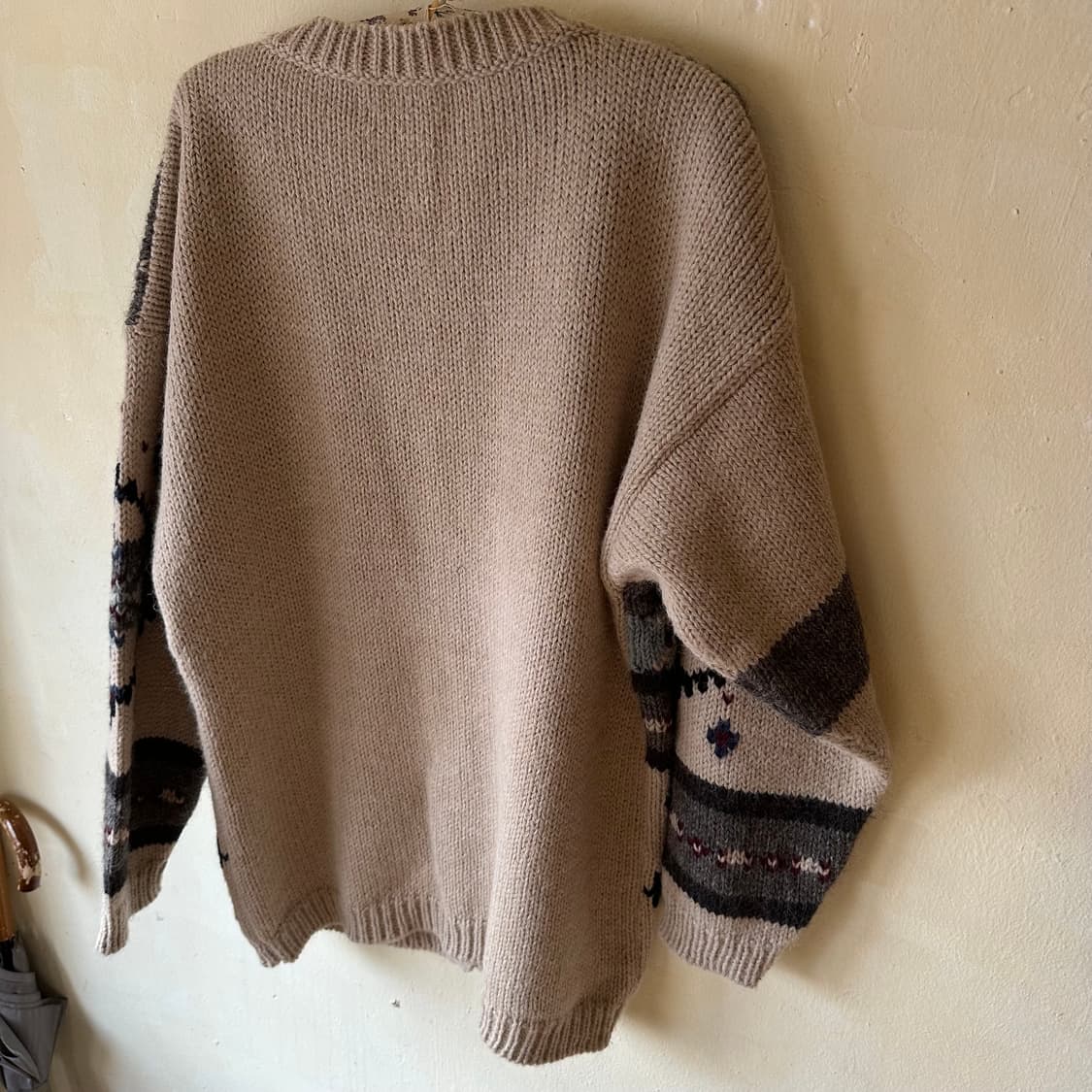 알파카 혼방 울 니트 가디건 상품이미지7