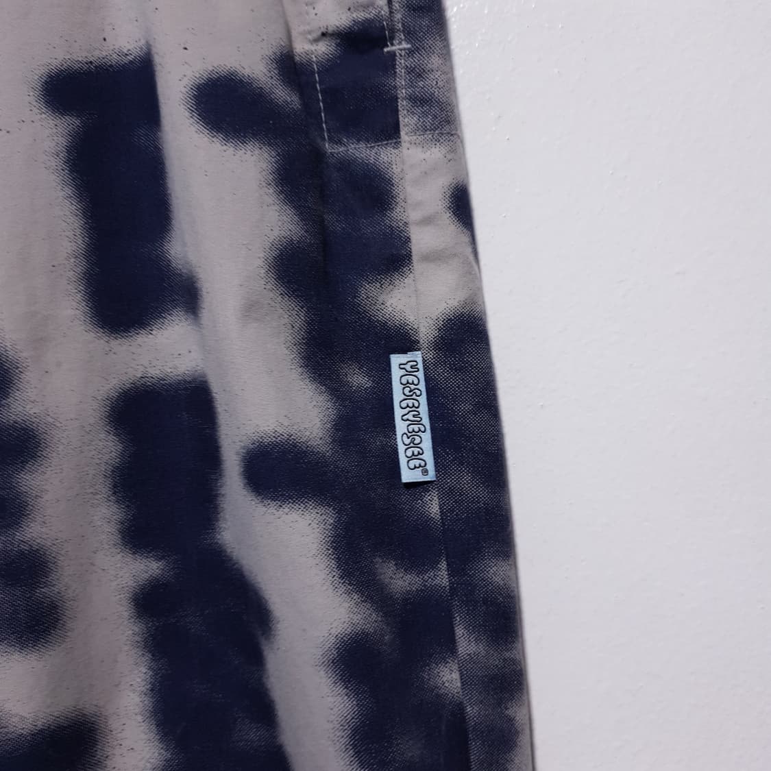 L) 예스아이씨 두들 스트랩 레터링 와이드 팬츠 바지 (34-35인치 상품이미지3