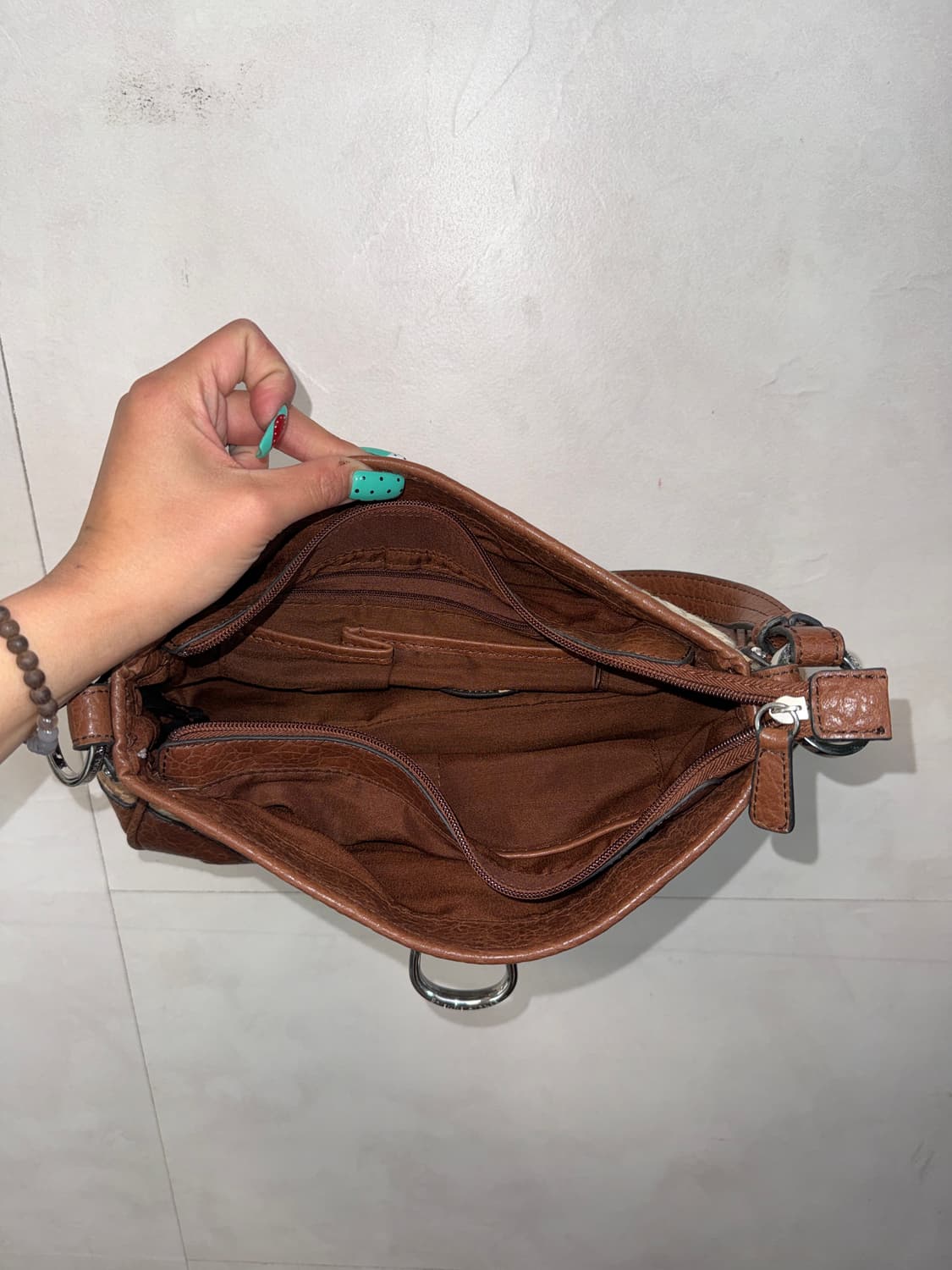 Etienne Aigner brown logo patchwork 숄더백 상품이미지6
