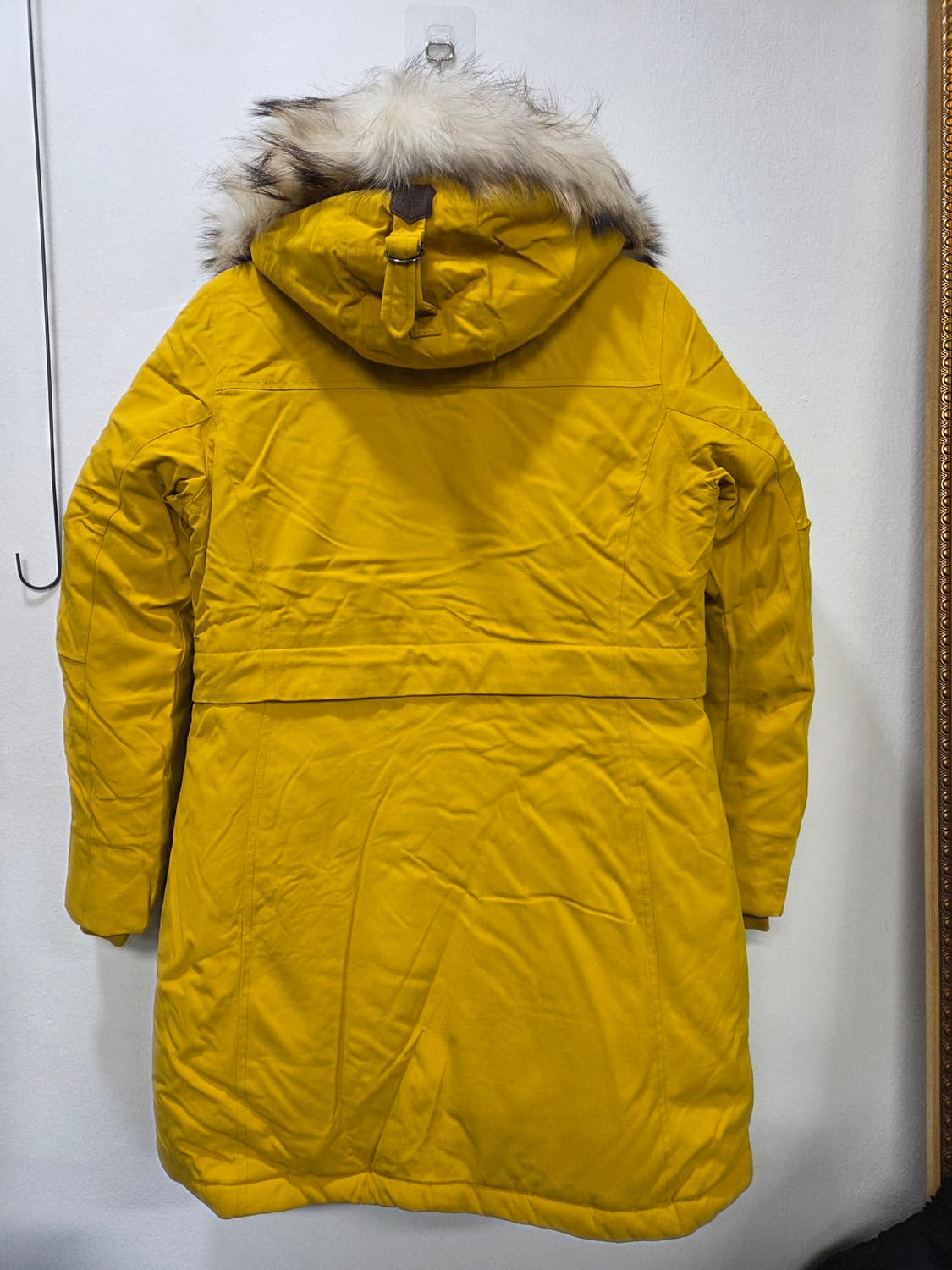 빈폴 덕다운패딩 후드 패딩 점퍼 95 머스타드컬러 야상형패딩 남녀공용  상품이미지6