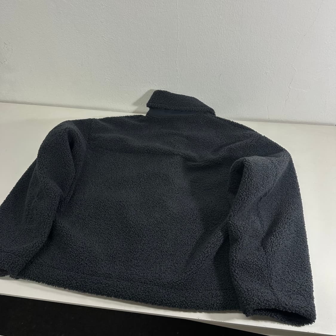 우먼M 유니클로 먹색 뽀글이후리스자켓 플리스자켓 상품이미지4