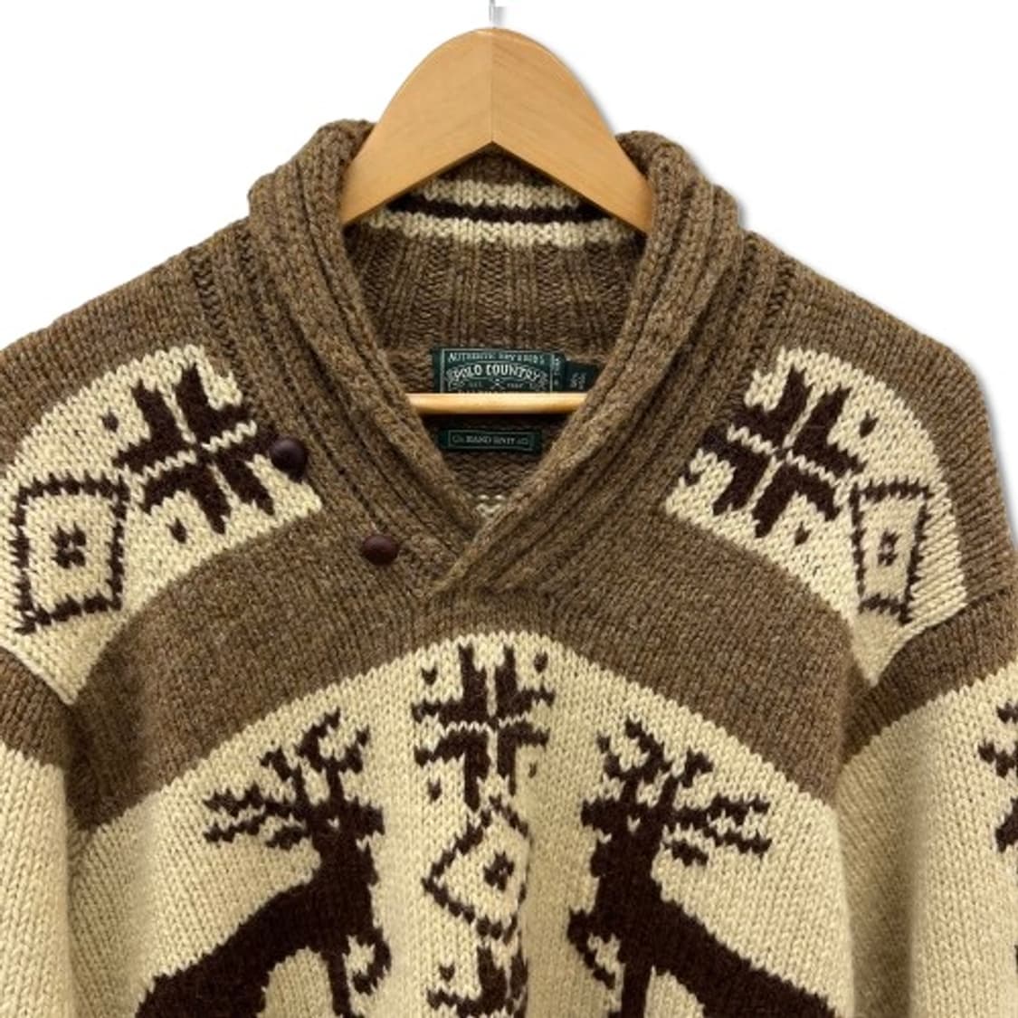 폴로컨트리 RRL 사슴 숄 카라 니트 상품이미지3