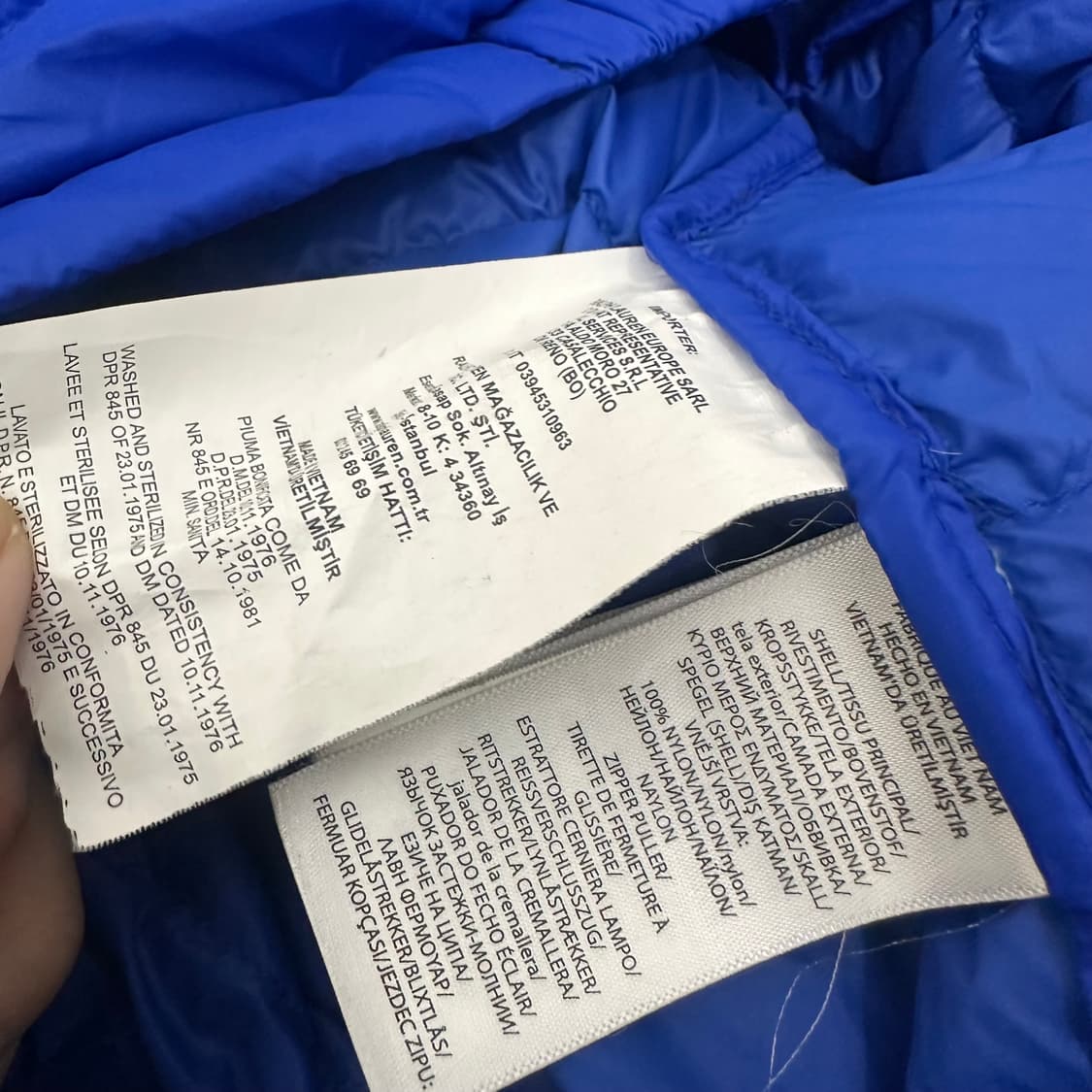 POLO 폴로 랄프로렌 경량 다운 패딩 조끼 블루 L 상품이미지8
