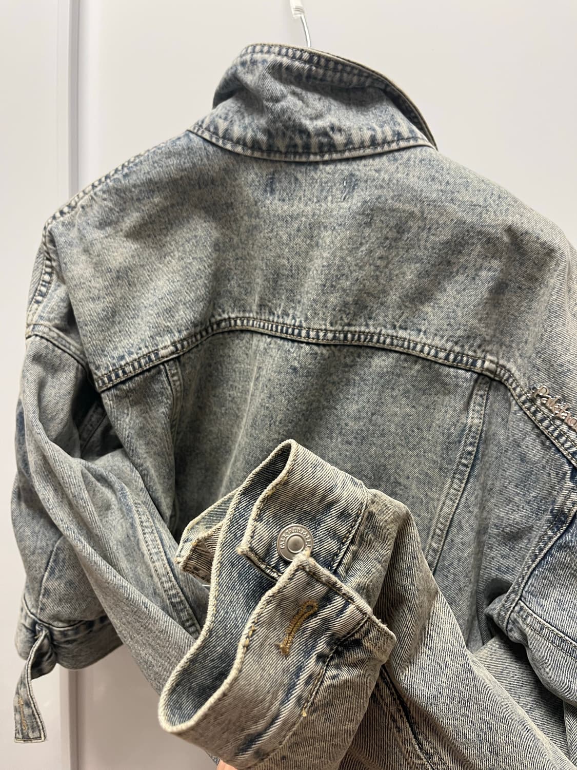 (새상품)크롭 청자켓 상품이미지8