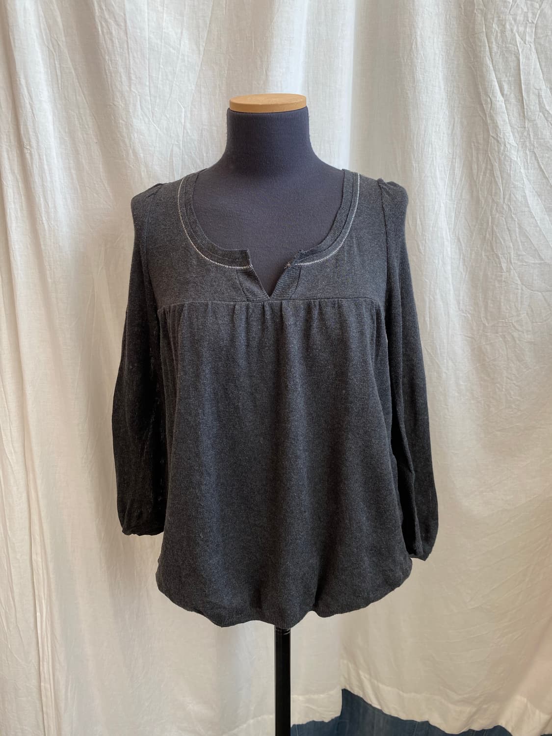 MACPHEE 차콜 니트탑(S) 상품이미지1