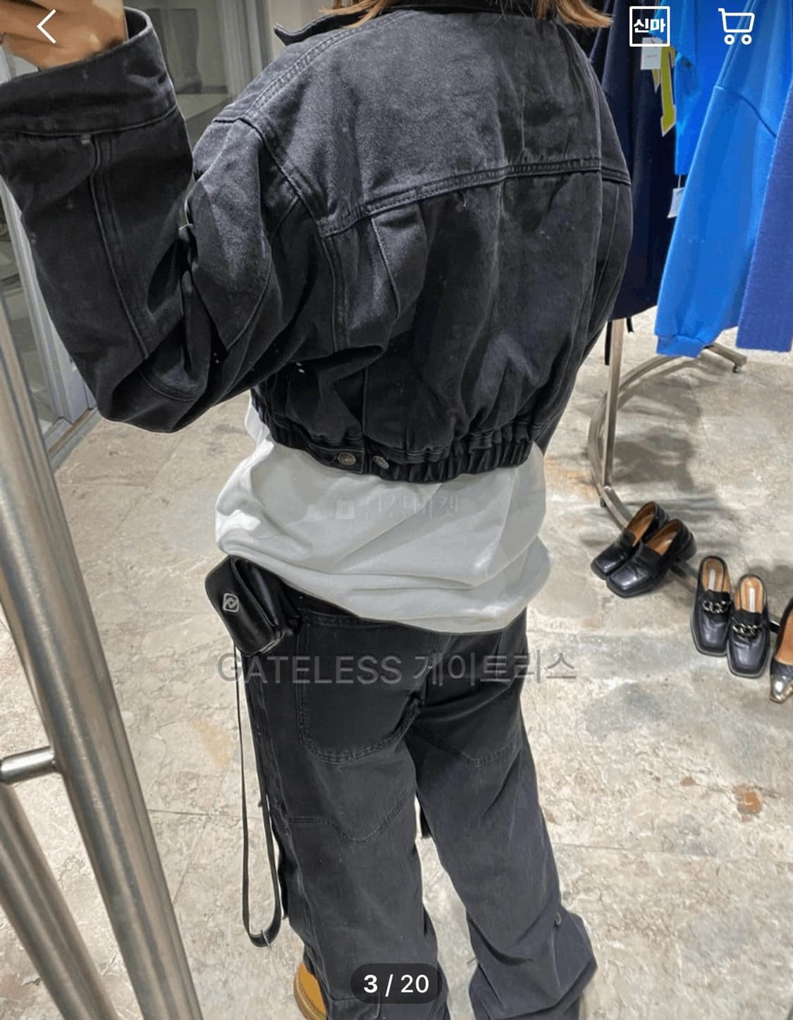 게이크리스 데님 봄버jk (누빔 안감) 상품이미지1