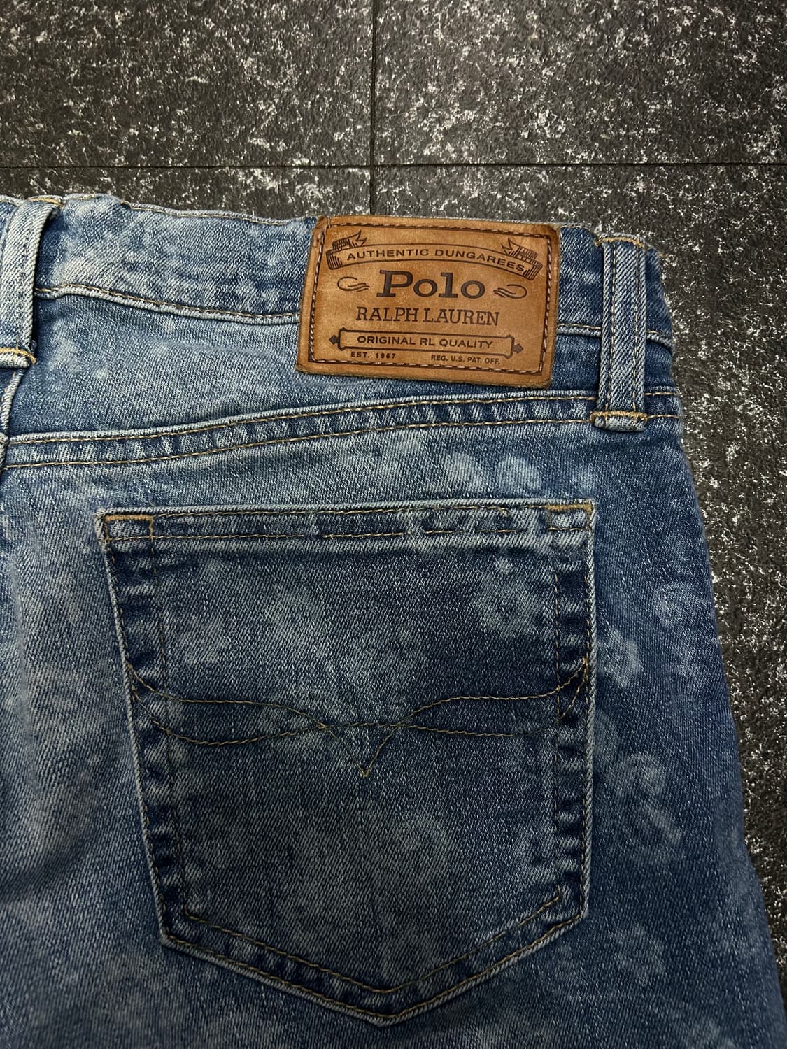 Polo 폴로랄프로렌 페이즐리 패턴 데님 팬츠 스판 청바지 27인치  상품이미지3