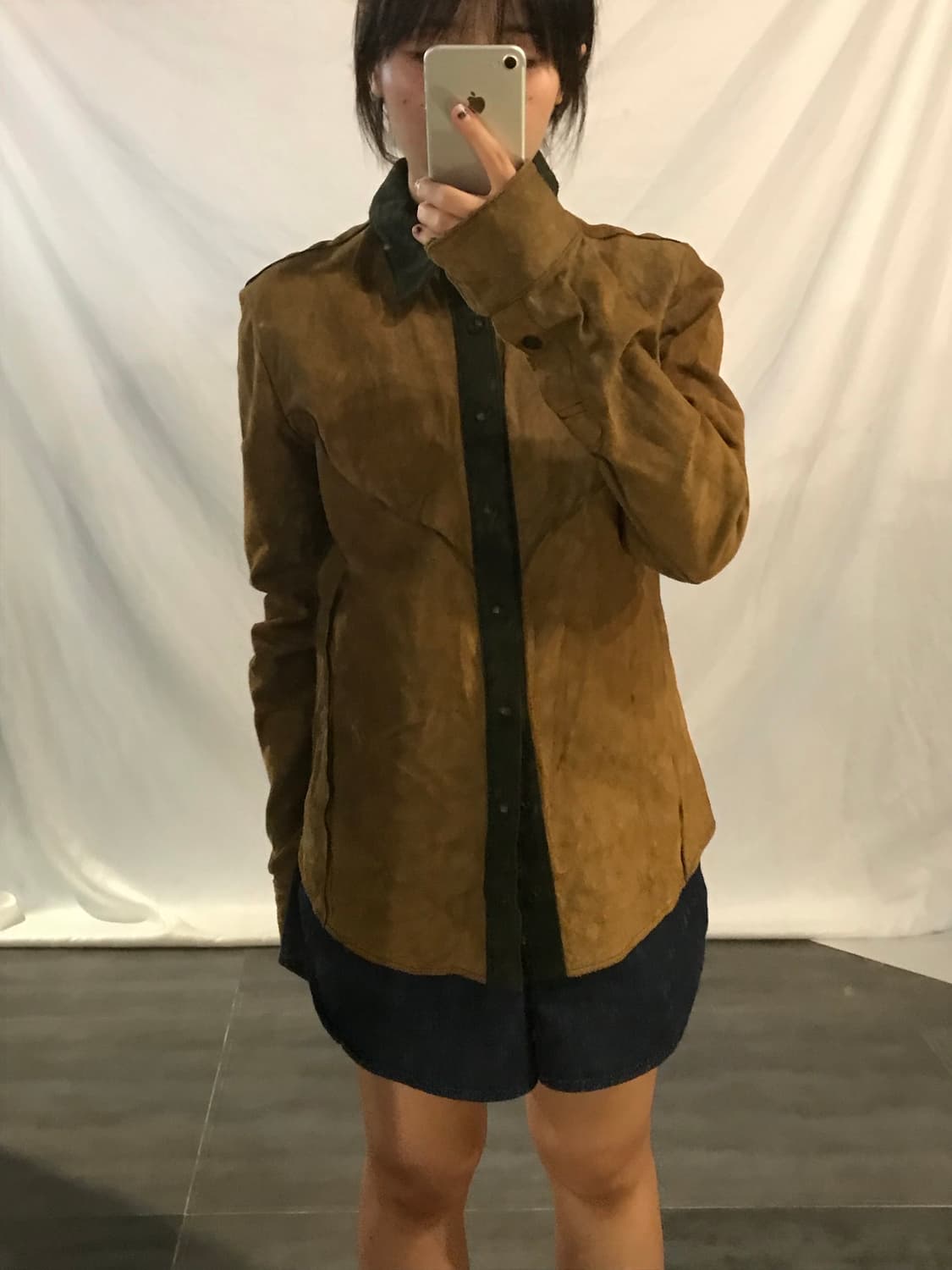 Incarnation calf leather button shirt 상품이미지4
