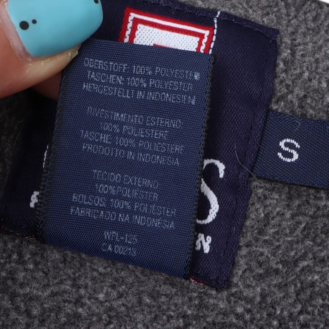 챕스 랄프로렌 그레이 플리스 블루종 집 자켓 상품이미지9