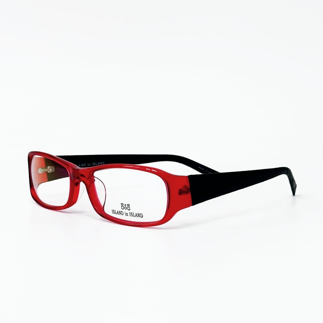 ISLAND in ISLAND 레드 가죽 뿔테 안경 상품이미지3