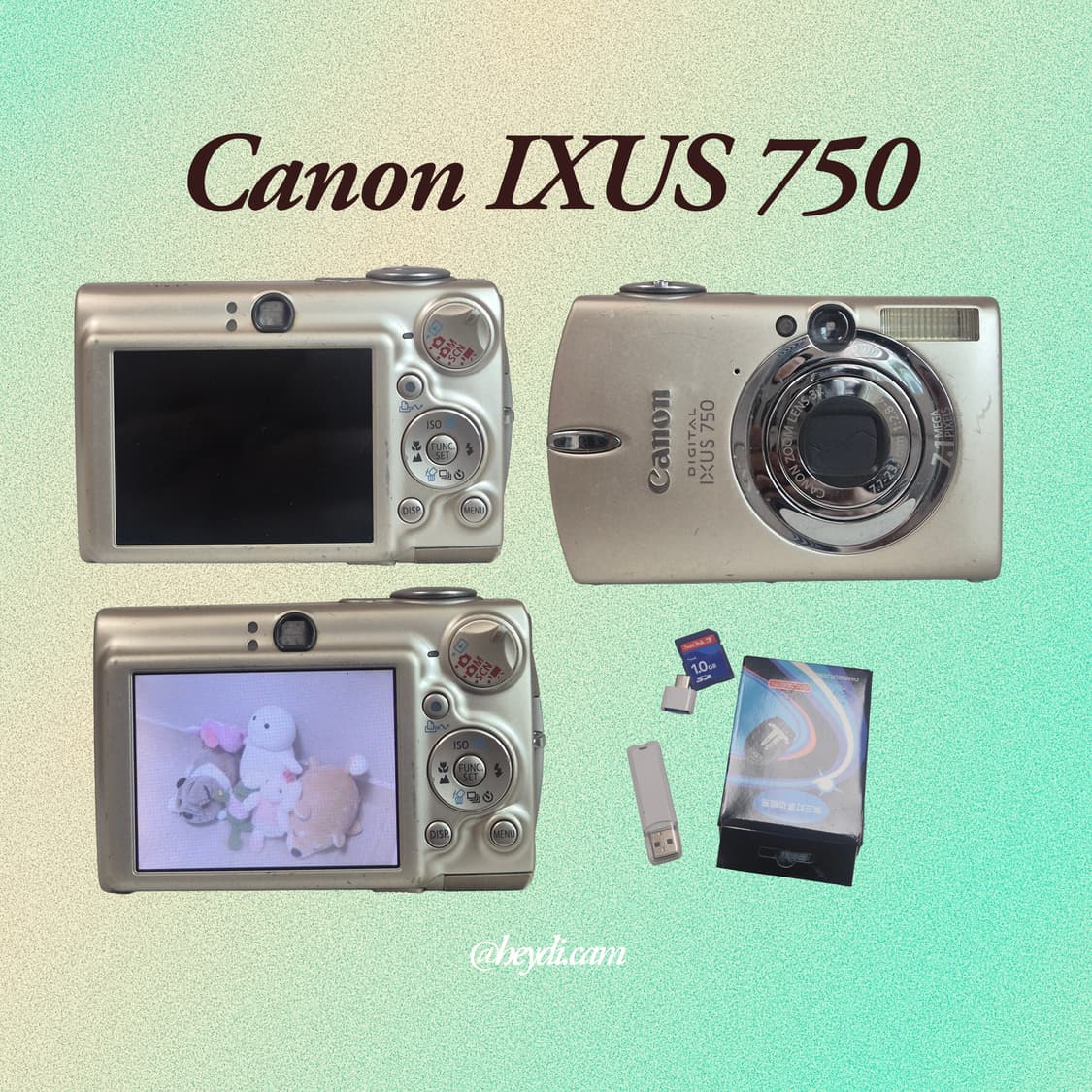 (아일릿 원희) 캐논 ixus750 IXY700 골드 상품이미지2