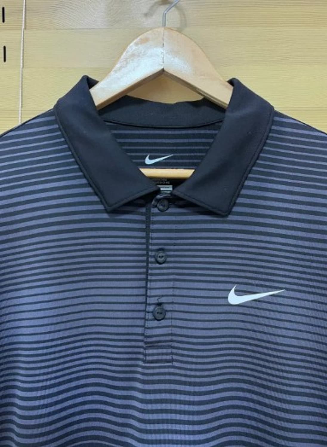 나이키 남성 스트라이프드라이핏반팔카라티셔츠 100사이즈 상품이미지1