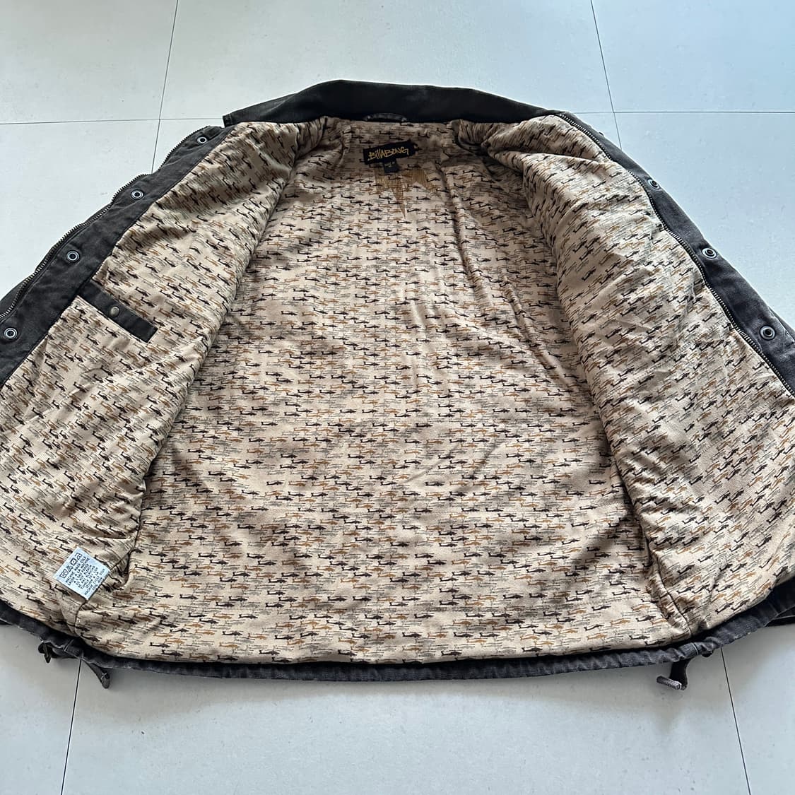 90s 빌라봉 빈티지 워크 덱자켓 차콜 M  상품이미지6