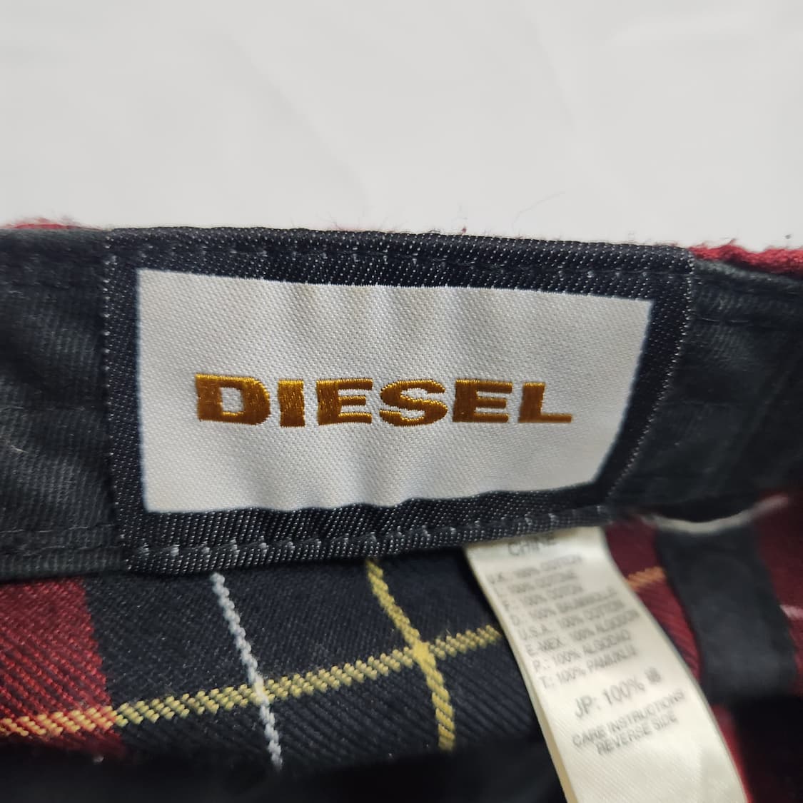 H511 디젤 여성 체크 캡 모자 상품이미지5